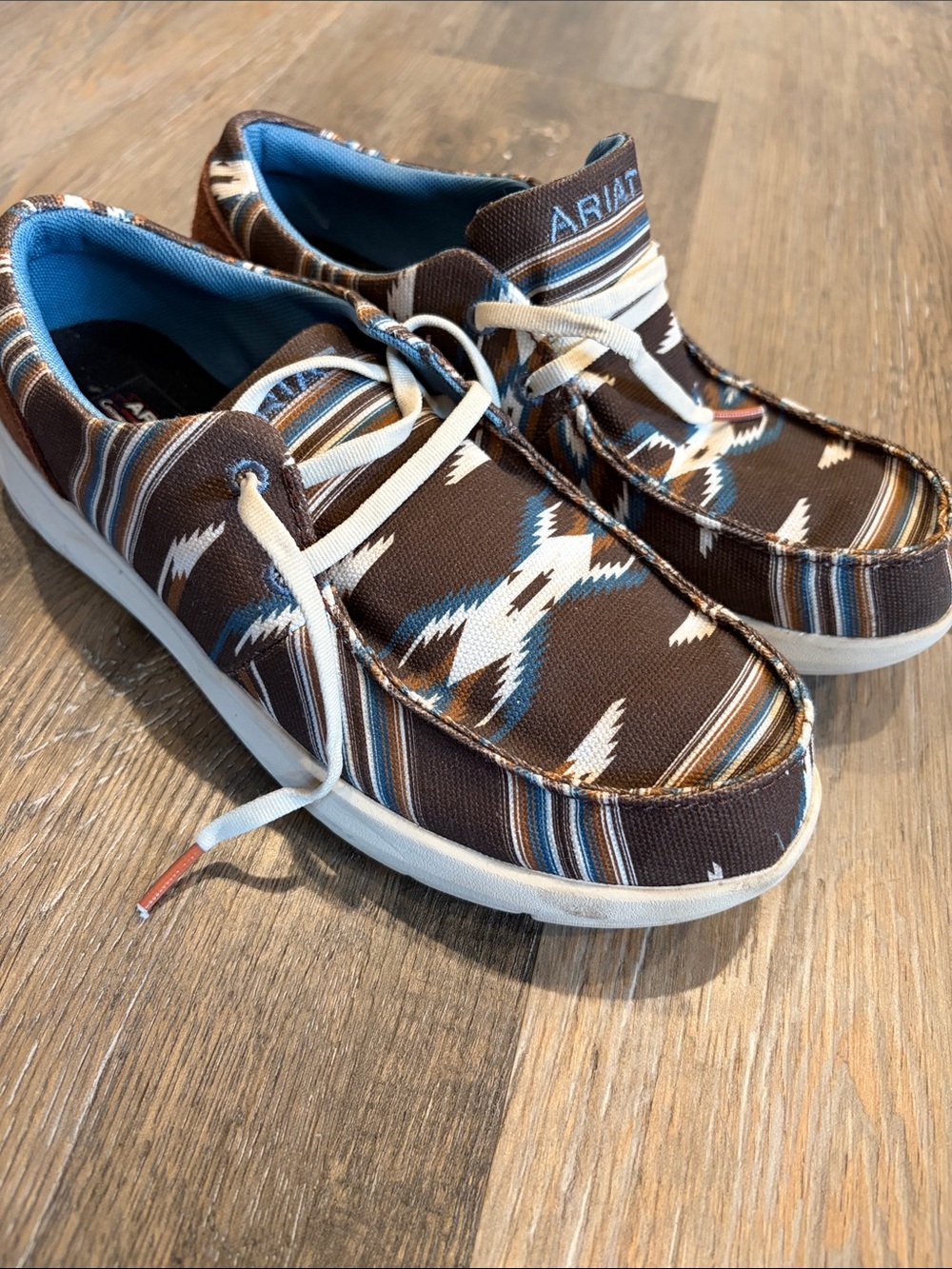 Ariat Women’s Brown Aztec-Pattern Shoes - Picture 3 of 3